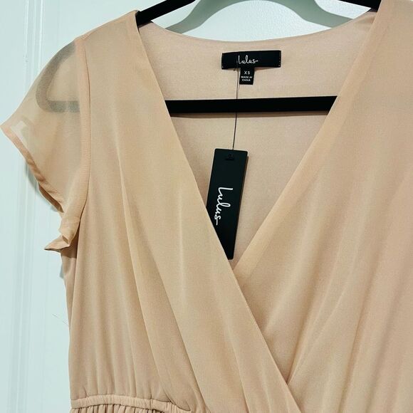 Lulus Women's Lost in the Moment Maxi Dress Blush Pink Wedding Bridesmaid Sz. XS - Picture 7 of 13